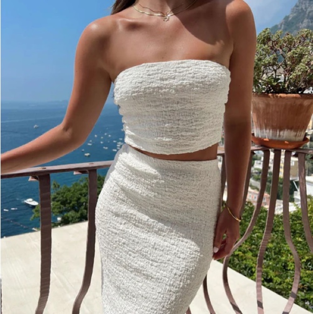 MARTHA SET WHITE top only